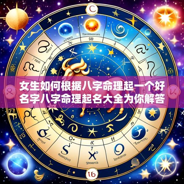 女生如何根据八字命理起一个好名字八字命理起名大全为你解答