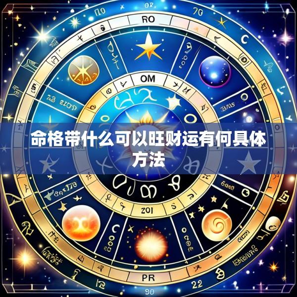 命格带什么可以旺财运有何具体方法