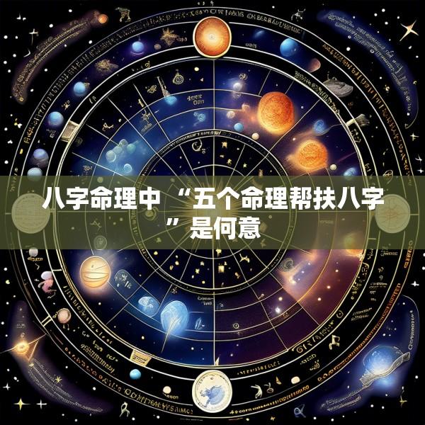 八字命理中 “五个命理帮扶八字”是何意