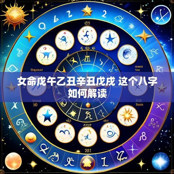 女命戊午乙丑辛丑戊戌 这个八字如何解读