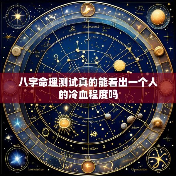 八字命理测试真的能看出一个人的冷血程度吗