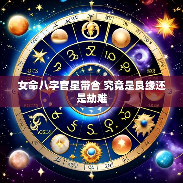 女命八字官星带合 究竟是良缘还是劫难