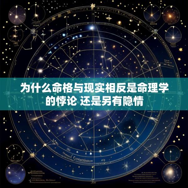为什么命格与现实相反是命理学的悖论 还是另有隐情