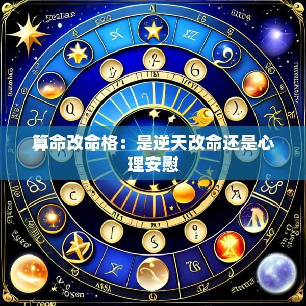 算命改命格：是逆天改命还是心理安慰