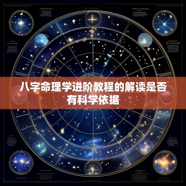八字命理学进阶教程的解读是否有科学依据