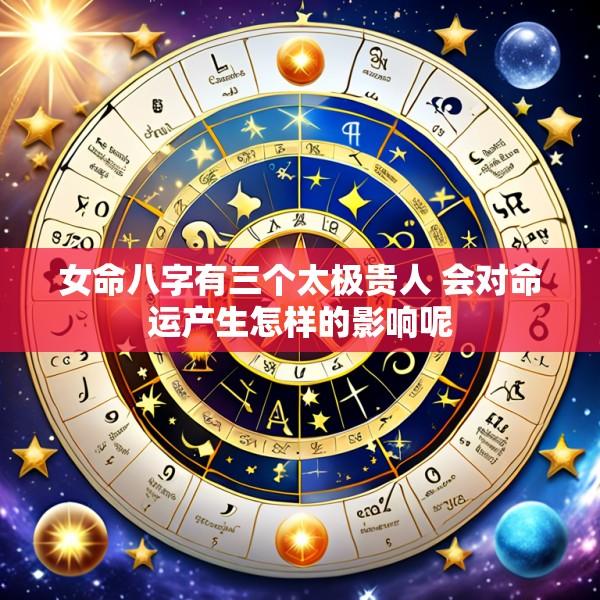 女命八字有三个太极贵人 会对命运产生怎样的影响呢