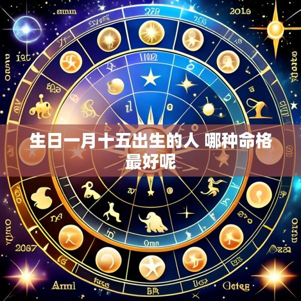 生日一月十五出生的人 哪种命格最好呢