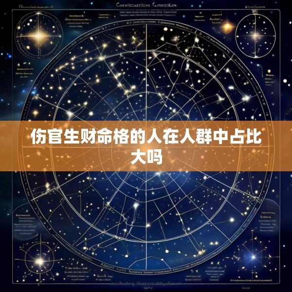 伤官生财命格的人在人群中占比大吗