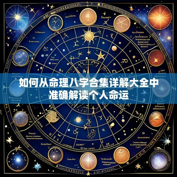 如何从命理八字合集详解大全中准确解读个人命运