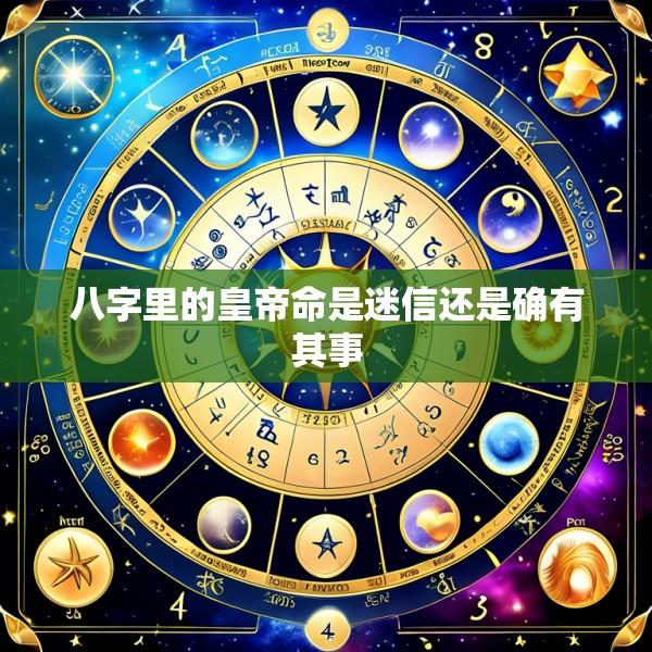 八字里的皇帝命是迷信还是确有其事