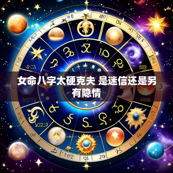女命八字太硬克夫 是迷信还是另有隐情