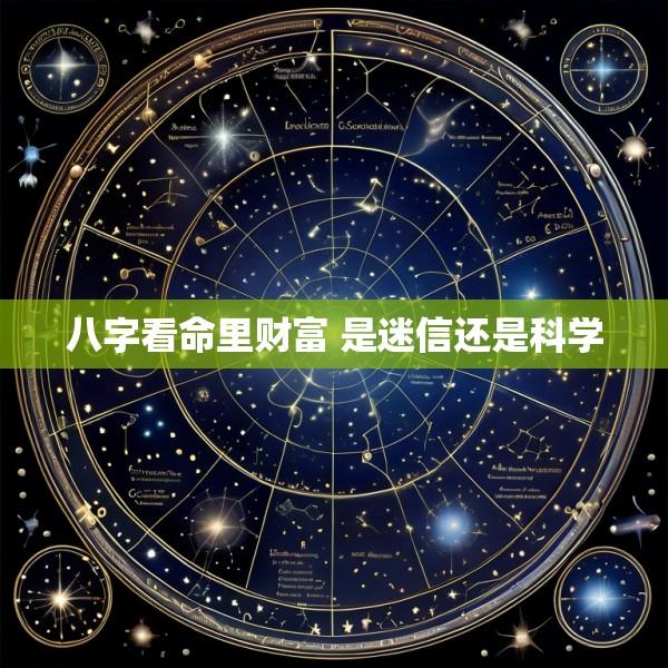 八字看命里财富 是迷信还是科学