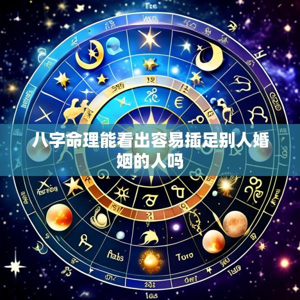 八字命理能看出容易插足别人婚姻的人吗