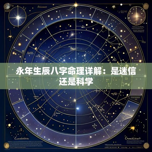永年生辰八字命理详解：是迷信还是科学