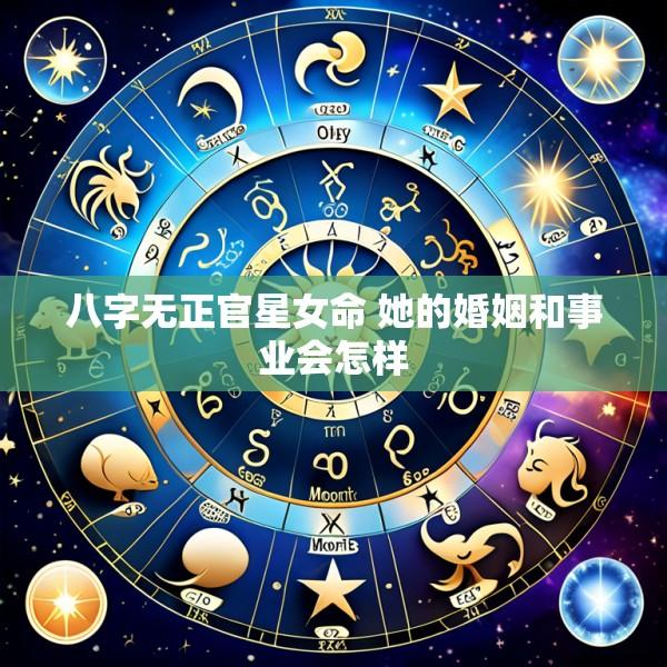 八字无正官星女命 她的婚姻和事业会怎样