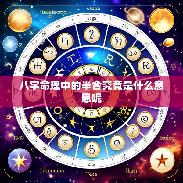 八字命理中的半合究竟是什么意思呢