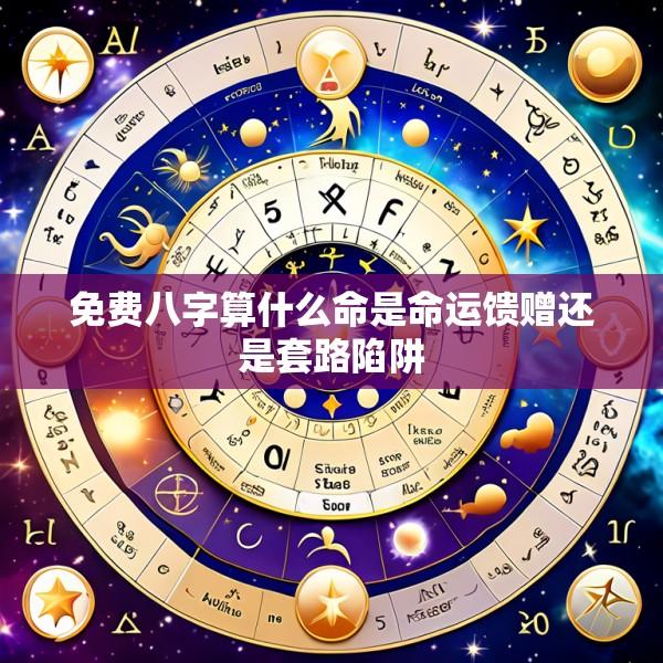 免费八字算什么命是命运馈赠还是套路陷阱