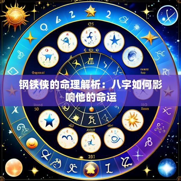 钢铁侠的命理解析：八字如何影响他的命运