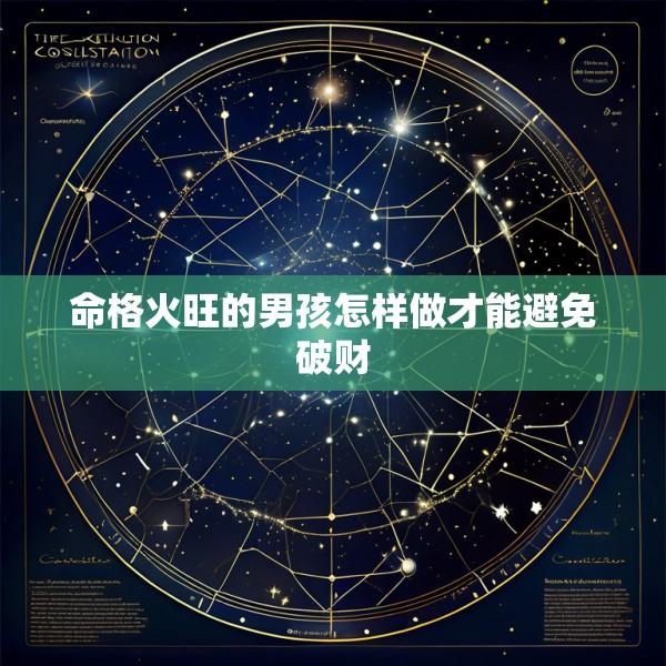 命格火旺的男孩怎样做才能避免破财