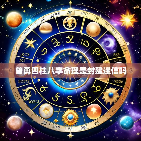 曾勇四柱八字命理是封建迷信吗