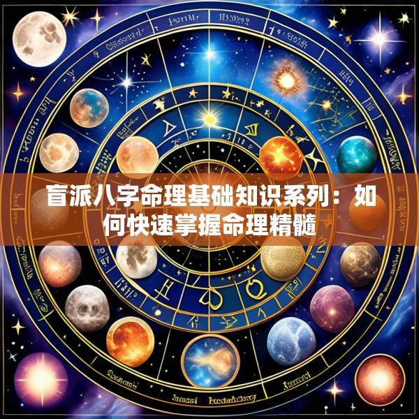 盲派八字命理基础知识系列：如何快速掌握命理精髓