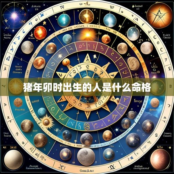 猪年卯时出生的人是什么命格