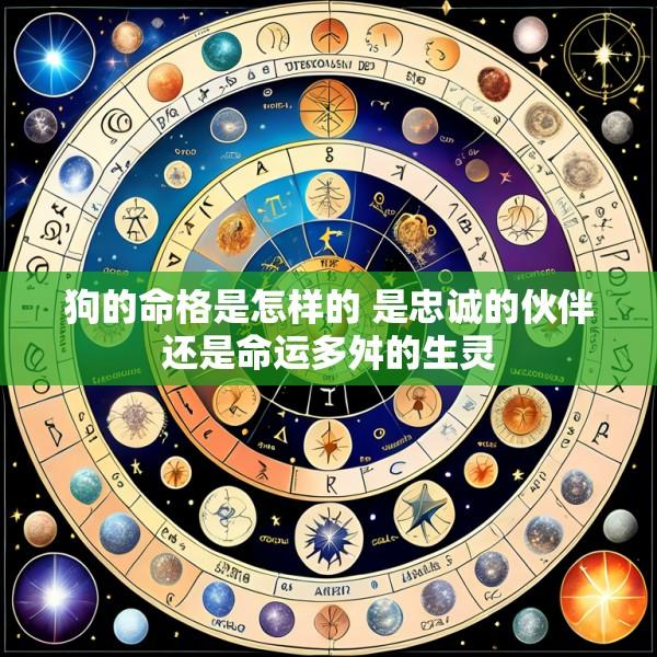 狗的命格是怎样的 是忠诚的伙伴还是命运多舛的生灵