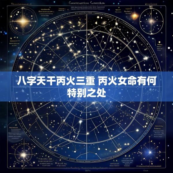八字天干丙火三重 丙火女命有何特别之处