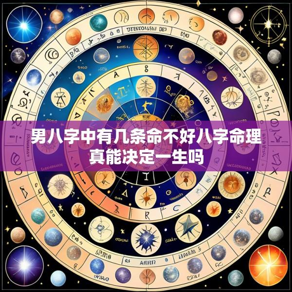 男八字中有几条命不好八字命理真能决定一生吗
