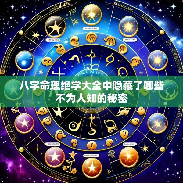 八字命理绝学大全中隐藏了哪些不为人知的秘密