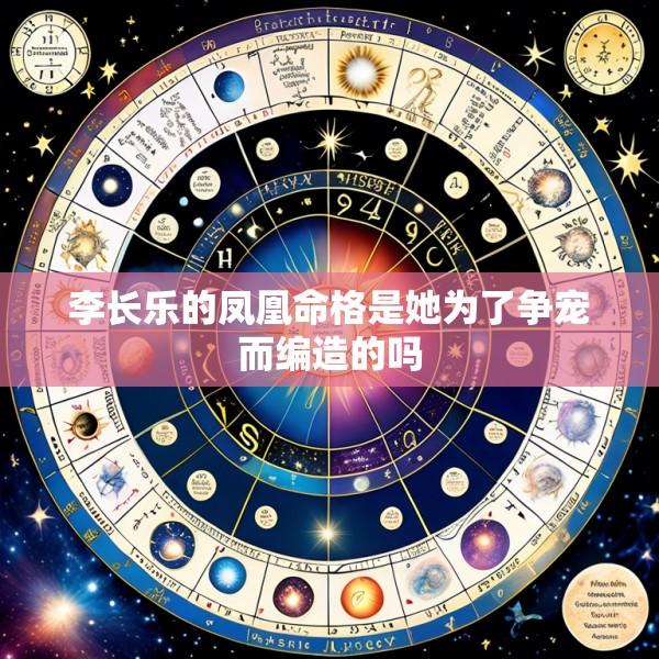 李长乐的凤凰命格是她为了争宠而编造的吗