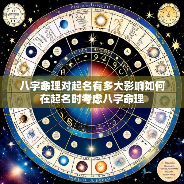 八字命理对起名有多大影响如何在起名时考虑八字命理