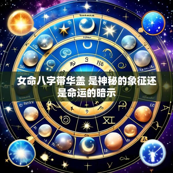 女命八字带华盖 是神秘的象征还是命运的暗示