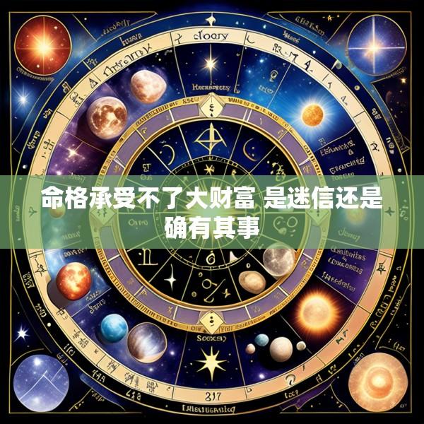 命格承受不了大财富 是迷信还是确有其事