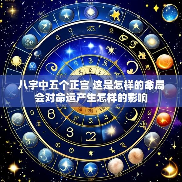 八字中五个正宫 这是怎样的命局会对命运产生怎样的影响