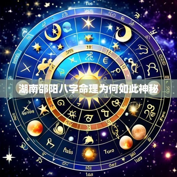 湖南邵阳八字命理为何如此神秘