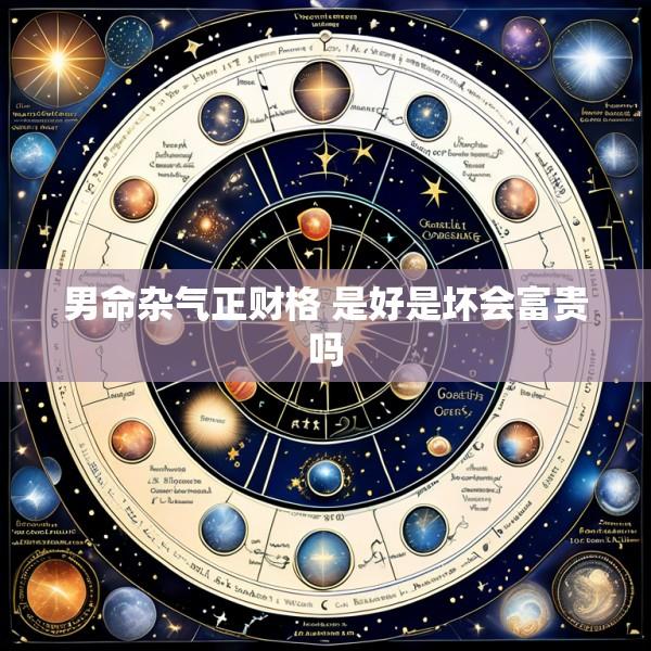 男命杂气正财格 是好是坏会富贵吗