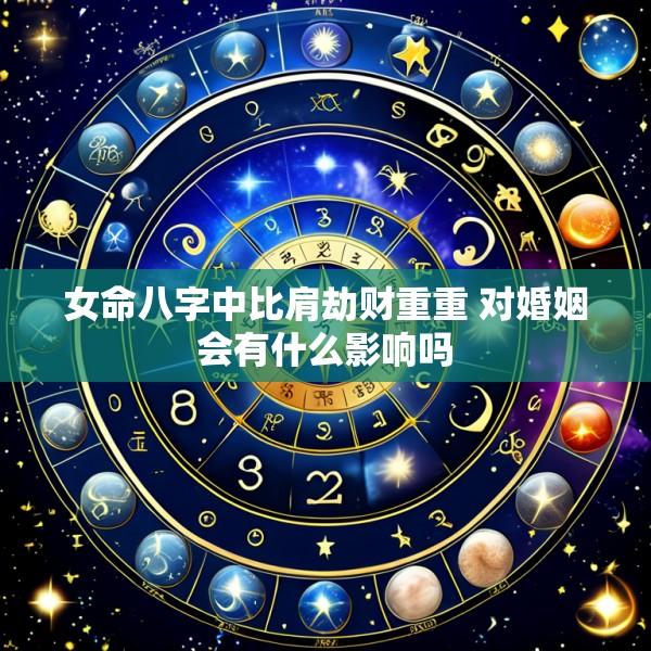 女命八字中比肩劫财重重 对婚姻会有什么影响吗
