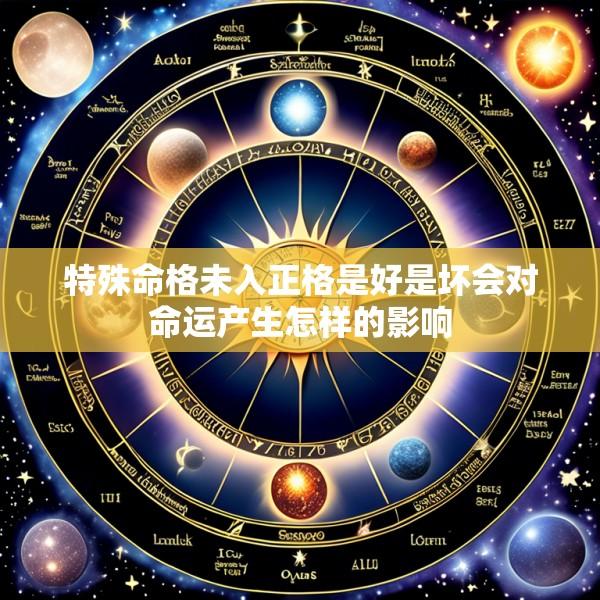 特殊命格未入正格是好是坏会对命运产生怎样的影响