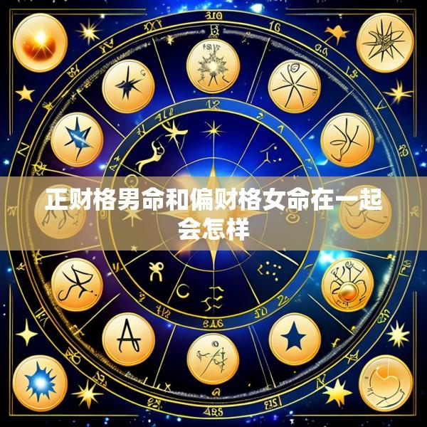 正财格男命和偏财格女命在一起会怎样