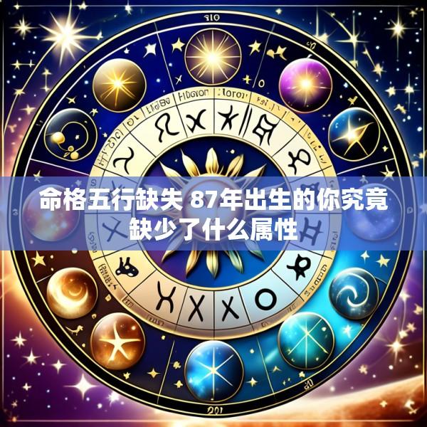 命格五行缺失 87年出生的你究竟缺少了什么属性