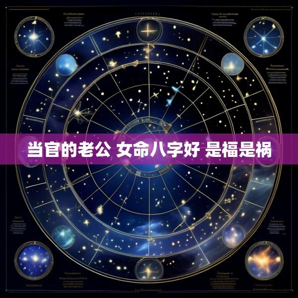 当官的老公 女命八字好 是福是祸