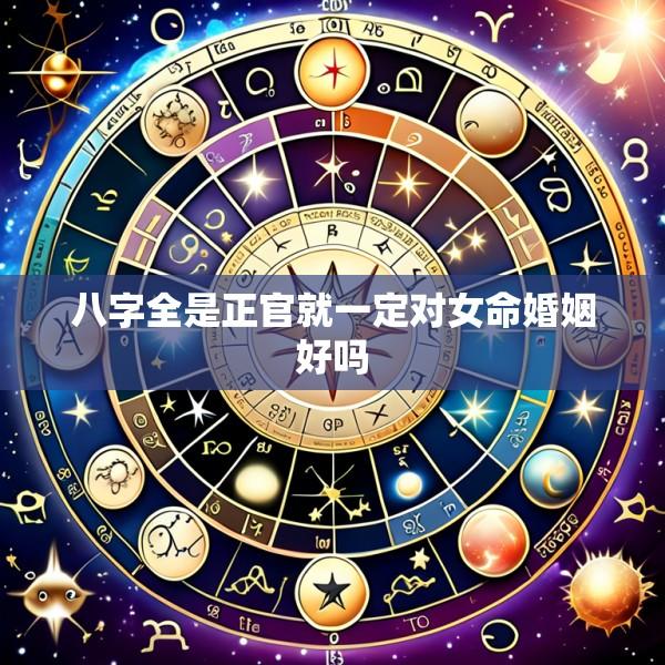 八字全是正官就一定对女命婚姻好吗