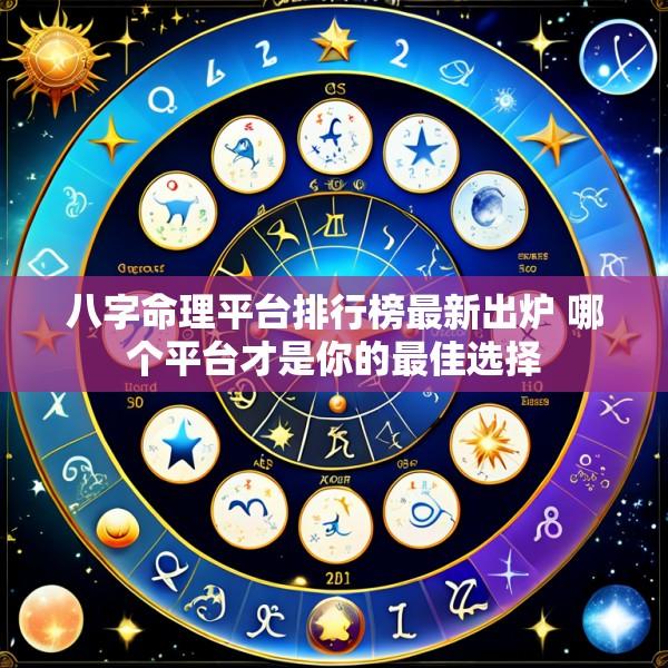 八字命理平台排行榜最新出炉 哪个平台才是你的最佳选择