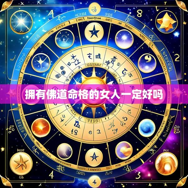 拥有佛道命格的女人一定好吗