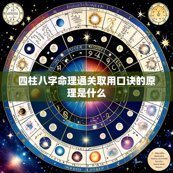 四柱八字命理通关取用口诀的原理是什么