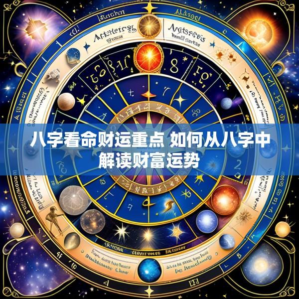 八字看命财运重点 如何从八字中解读财富运势