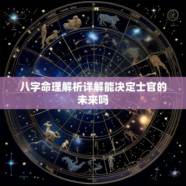 八字命理解析详解能决定士官的未来吗