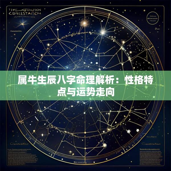 属牛生辰八字命理解析：性格特点与运势走向