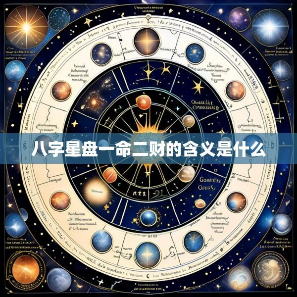 八字星盘一命二财的含义是什么